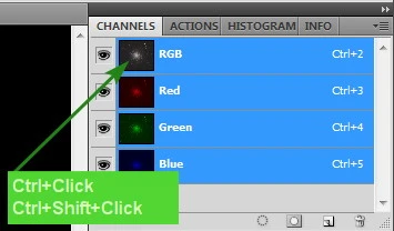 Выделение по яркости Выделение по яркости