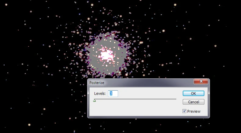 Диалог Posterize Диалог Posterize