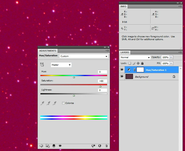 Корректирующий слой для усиления цвета Корректирующий слой для усиления цвета
