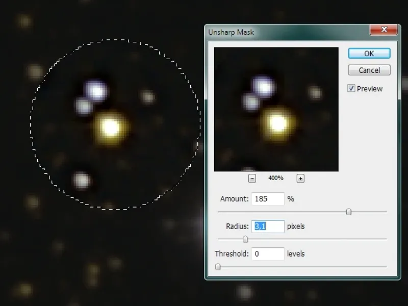 Как уменьшить размер звезд