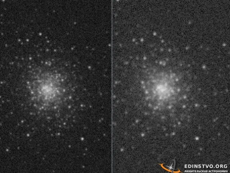 Сложение астроснимков по методу Kappa-Sigma