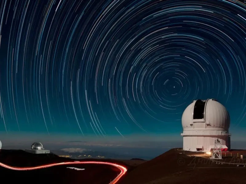 Установка полярной оси методом дрейфа