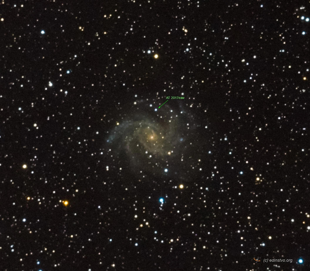 Сверхновая в галактике «Фейерверк» (NGC 6946) Сверхновая в галактике «Фейерверк» (NGC 6946)